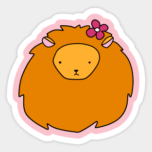 Flower Lion Face Sticker